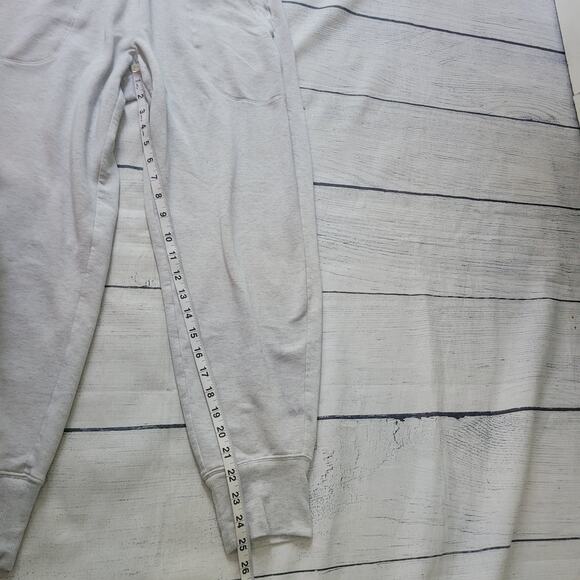Athleta Size EST M Light Grey Joggers soft knit lounge tapered loungewear casual - Picture 4 of 6